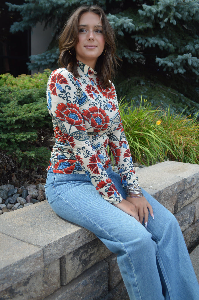 Farm Rio Francesca Jersey Top