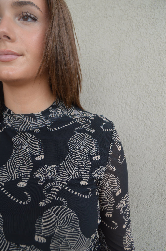 Farm Rio Striped Tigers Top