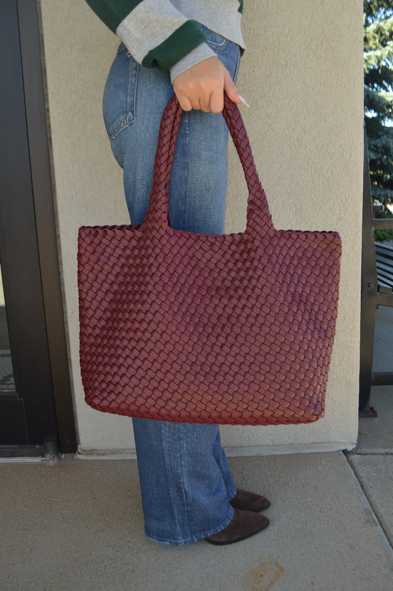 .Rita Tote, Burgundy