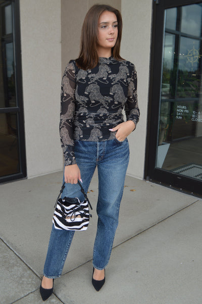 Farm Rio Striped Tigers Top