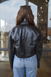 Quinn Cropped Faux Leather Jacket