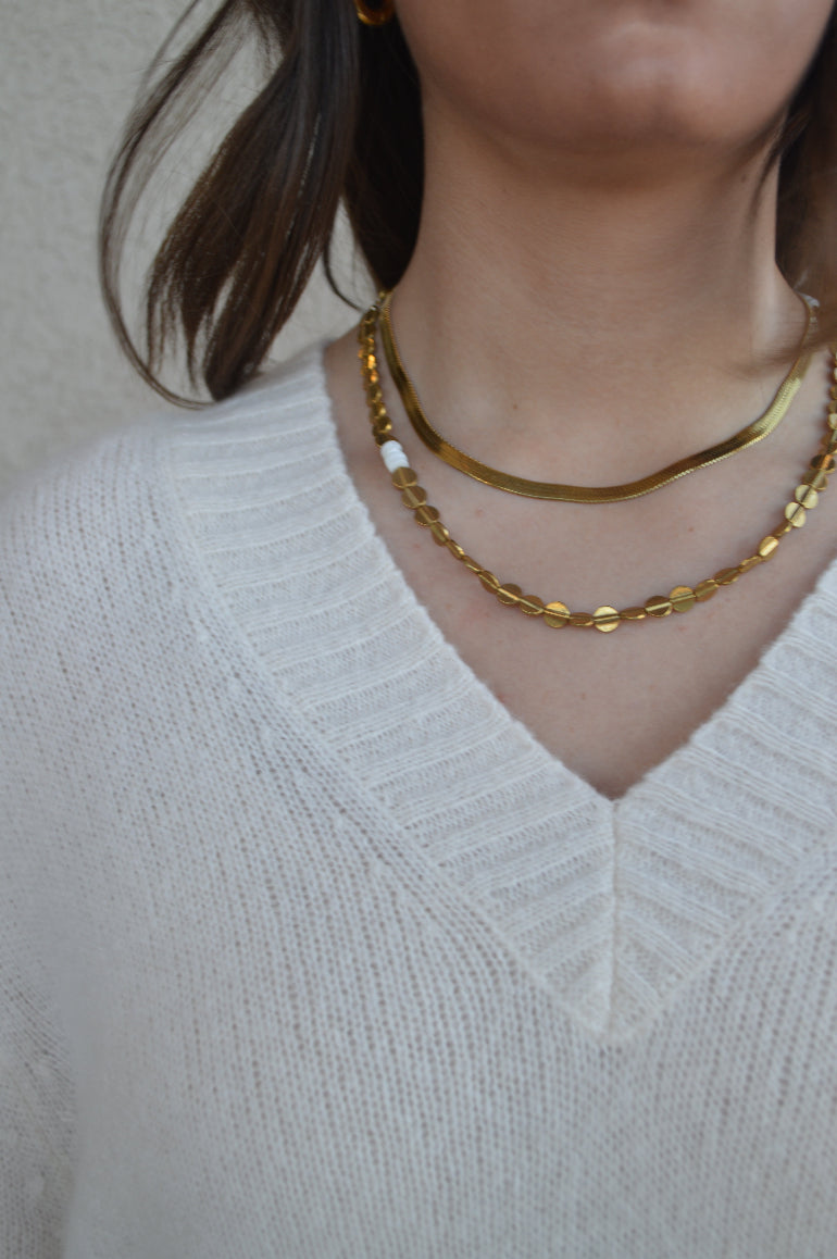 Eman Beaded Disc Chain