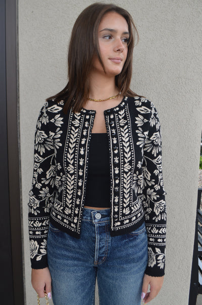 Farm Rio Flower Bloom Cardigan