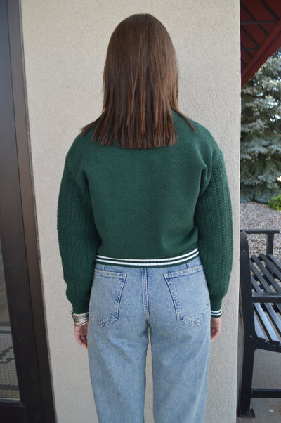 Chelsey Zip Front Sweater Jacket