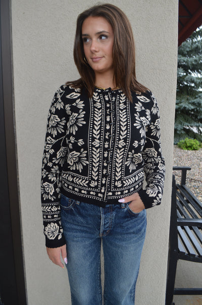 Farm Rio Flower Bloom Cardigan
