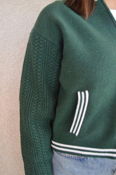 Chelsey Zip Front Sweater Jacket