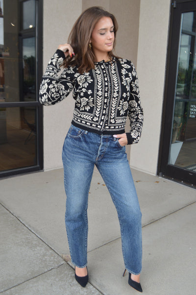 Farm Rio Flower Bloom Cardigan