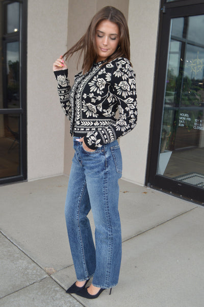 Farm Rio Flower Bloom Cardigan