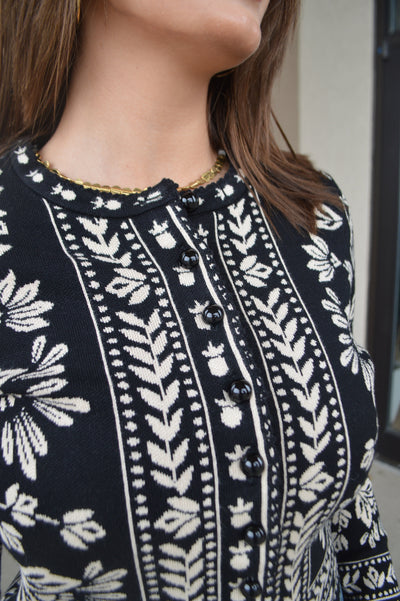 Farm Rio Flower Bloom Cardigan