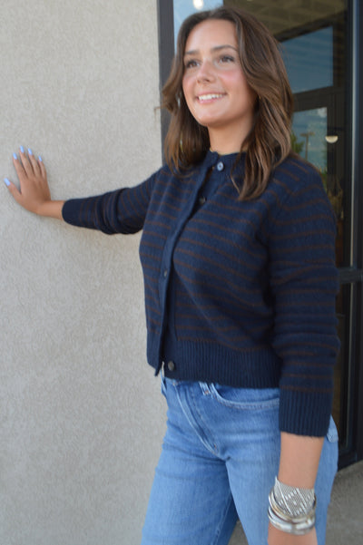Tatum Striped Cardigan