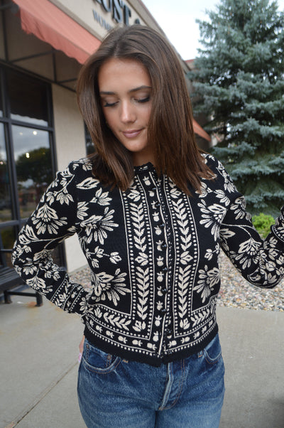 Farm Rio Flower Bloom Cardigan