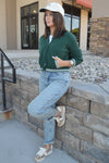 Chelsey Zip Front Sweater Jacket