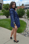 Amelia Faux Leather Blazer