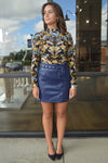 Amelia Faux Leather Skirt