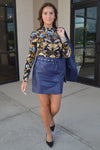Amelia Faux Leather Skirt