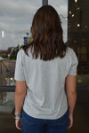 .Rails Cotton Cashmere Sweater Tee, Grey