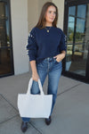 Beckett Whip Stitch Trim Sweater