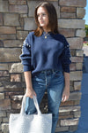 Beckett Whip Stitch Trim Sweater