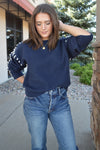 Beckett Whip Stitch Trim Sweater