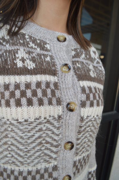 Rocky Patterned Cardigan