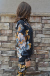 Farm Rio Black Garden Blouse