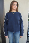 Beckett Whip Stitch Trim Sweater