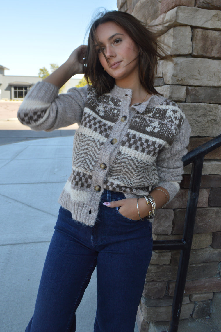 Rocky Patterned Cardigan