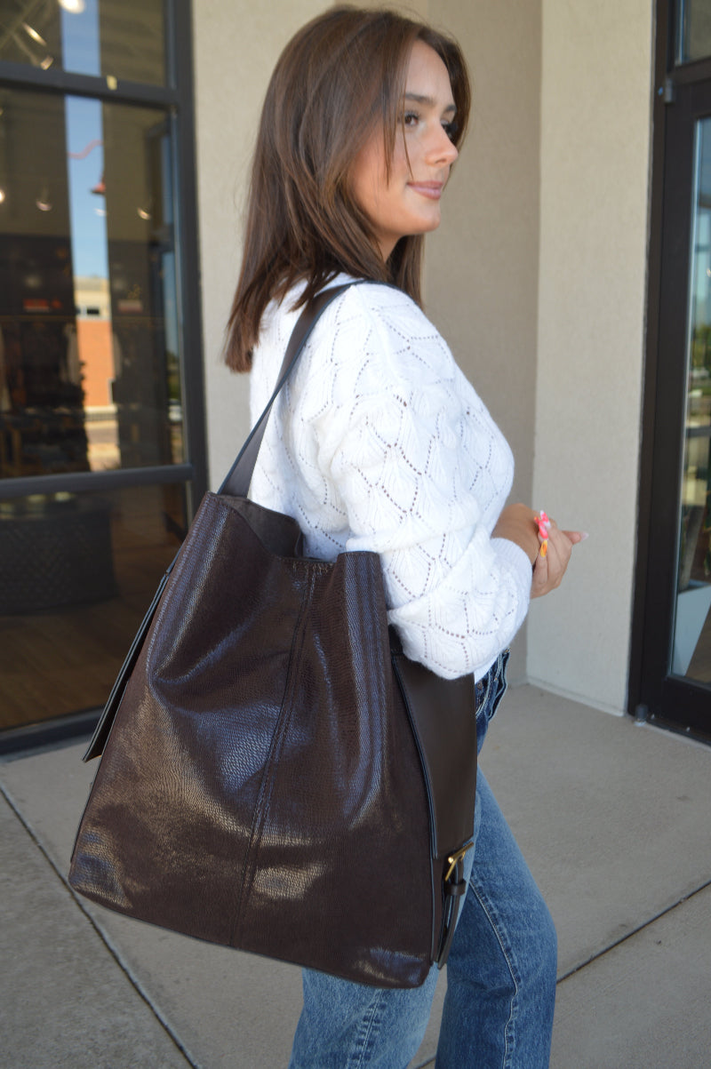 .Arden Faux Suede Tote
