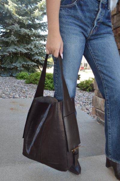 .Arden Faux Suede Tote