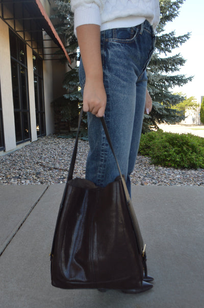 .Arden Faux Suede Tote