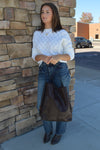 .Arden Faux Suede Tote
