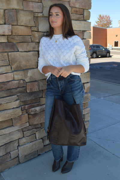 .Arden Faux Suede Tote