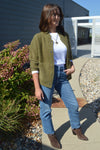Wren Fuzzy Waist Length Cardigan