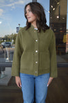 Wren Fuzzy Waist Length Cardigan