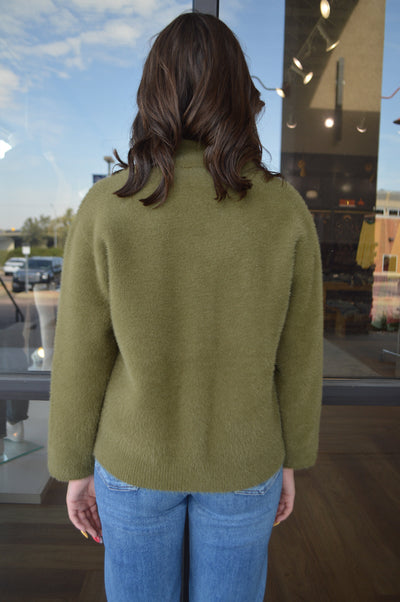 Wren Fuzzy Waist Length Cardigan