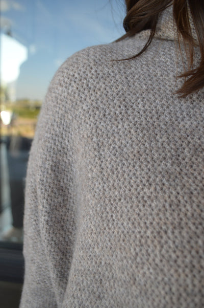 Bristol High Neck Textured Sweater