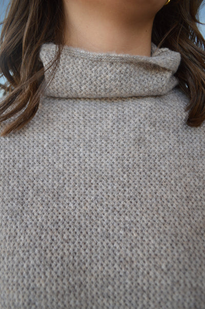Bristol High Neck Textured Sweater