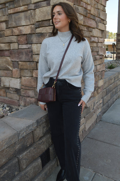 Dani Soft Mock Neck Sweater