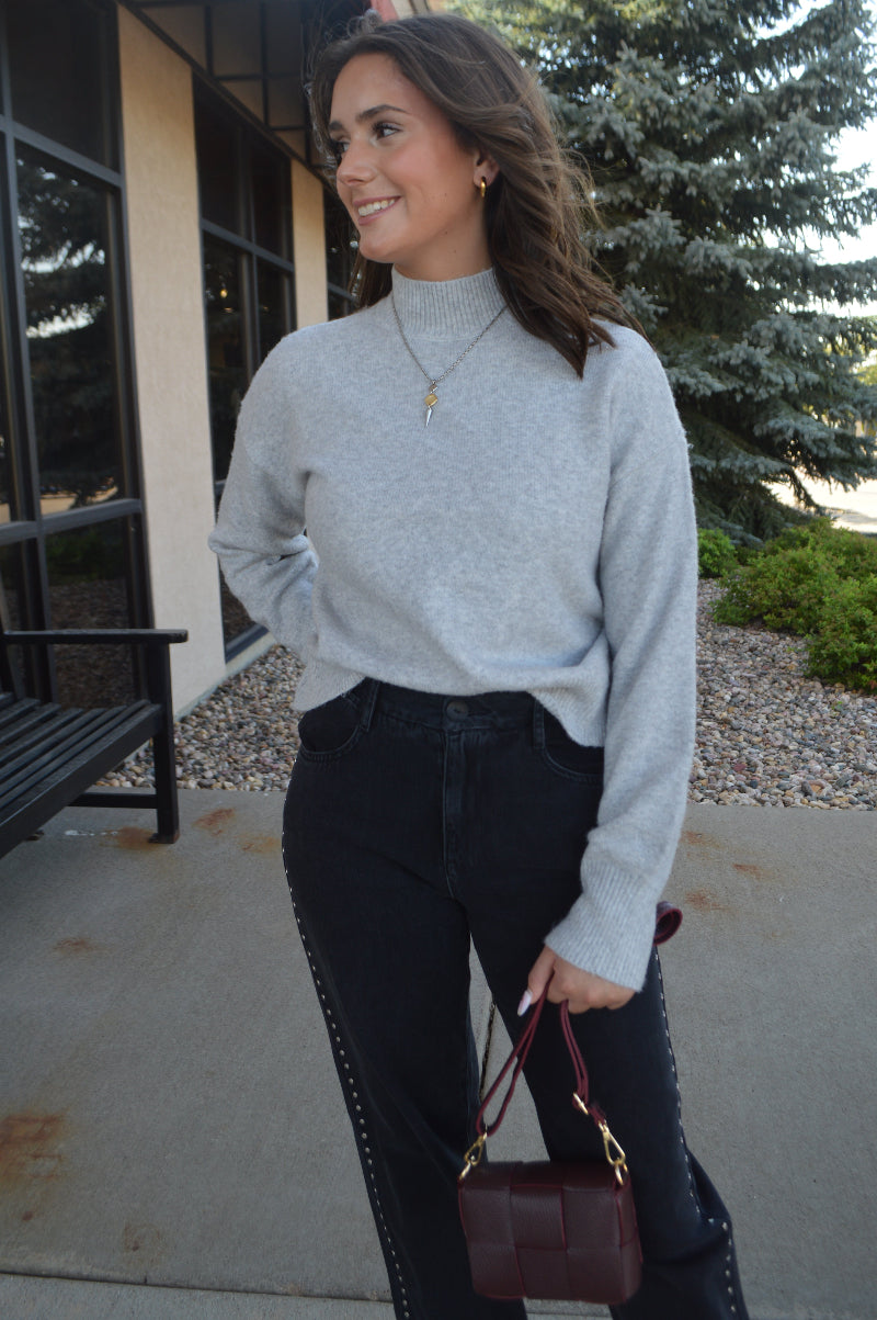 Dani Soft Mock Neck Sweater