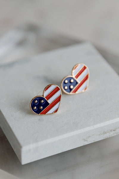 We Love America Stud Earrings