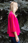 Grace Sweater, Fuchsia / Red