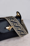 Handbag Guitar Strap, Navy/Olive