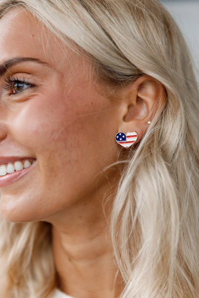 We Love America Stud Earrings