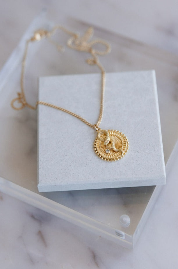 Cleo Medallion Necklace