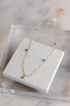 Leila Necklace, Blue Apatite