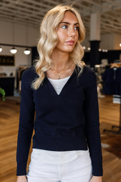 Kaden V-neck Layered Sweater