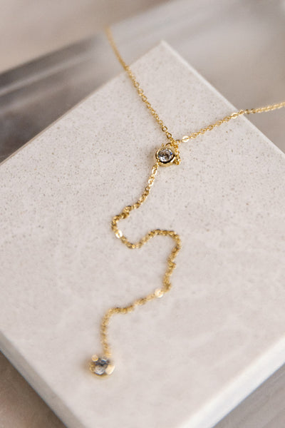 Solitaire Duet Necklace