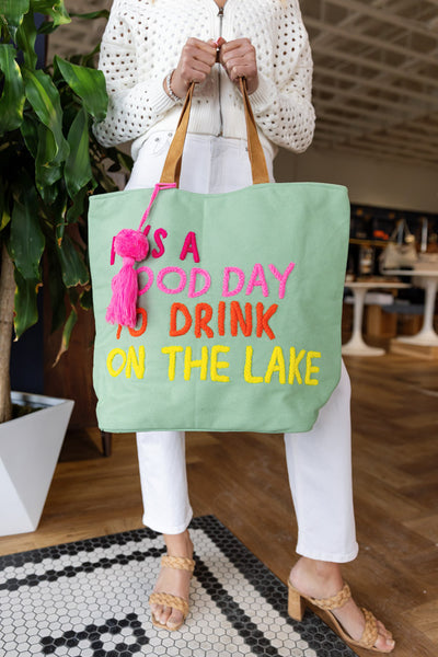 Summer Lake Tote, Mint