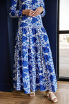 PRE-ORDER APRIL Kiara Maxi Dress, Blue Combo