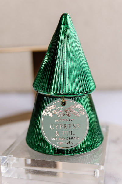 Mercury Tree Candle, Green Cypress & Fir